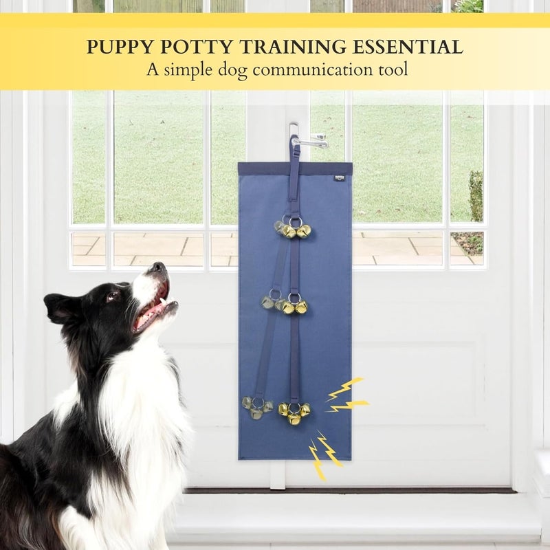 HeNdShe Anti-Scratch Dog Door Bell - Adjustable Puppy Potty Training Bells, Hanging Doorbell to Protect Doors & Trim - Image 2